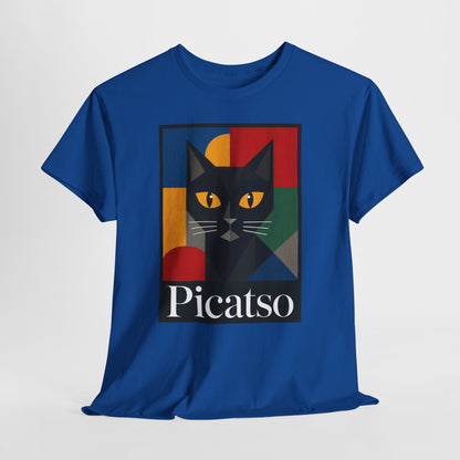 Picatso - koszulka z kotem w artystycznym stylu