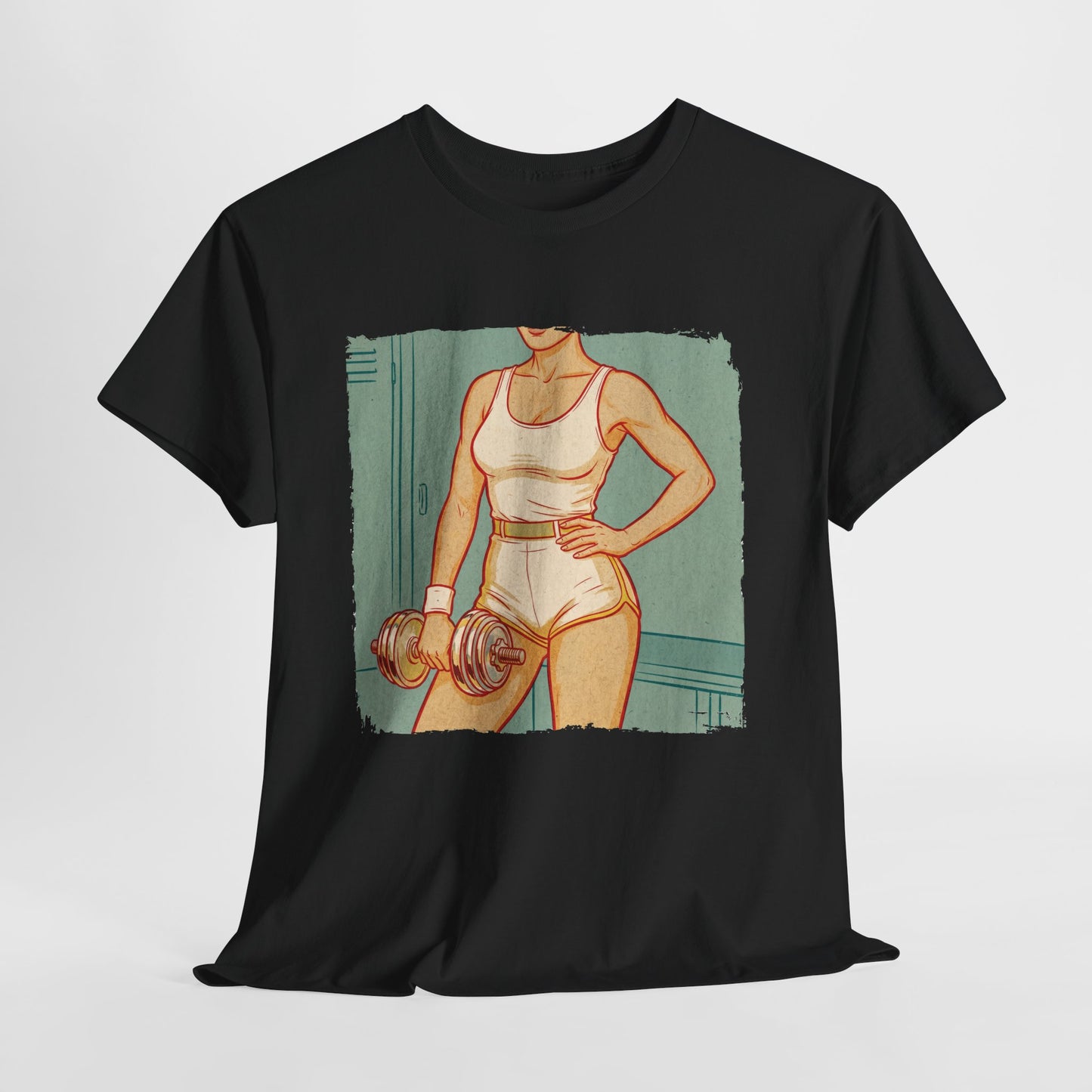 Sport Is Sexy: Siłownia - retro fitness z hantlem