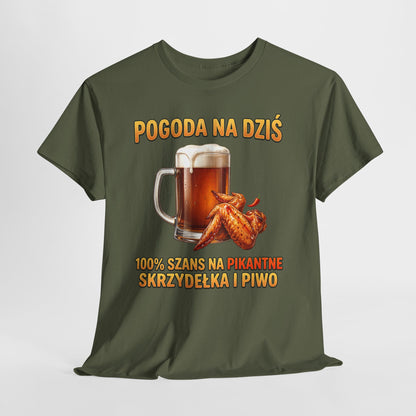Pogoda na dziś - skrzydełka i piwko