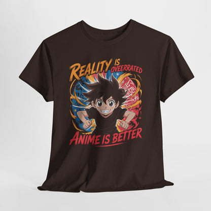 Reality is Overrated - Anime Is Better - koszulka dla fanów Anime