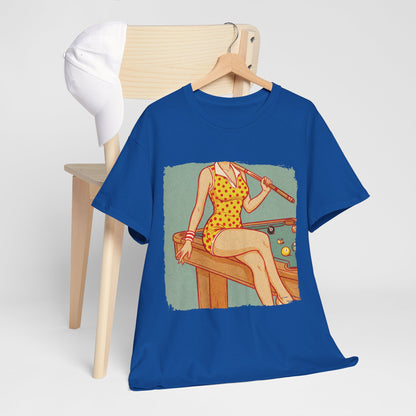 Sport is Sexy: Bilard - retro pin-up przy stole