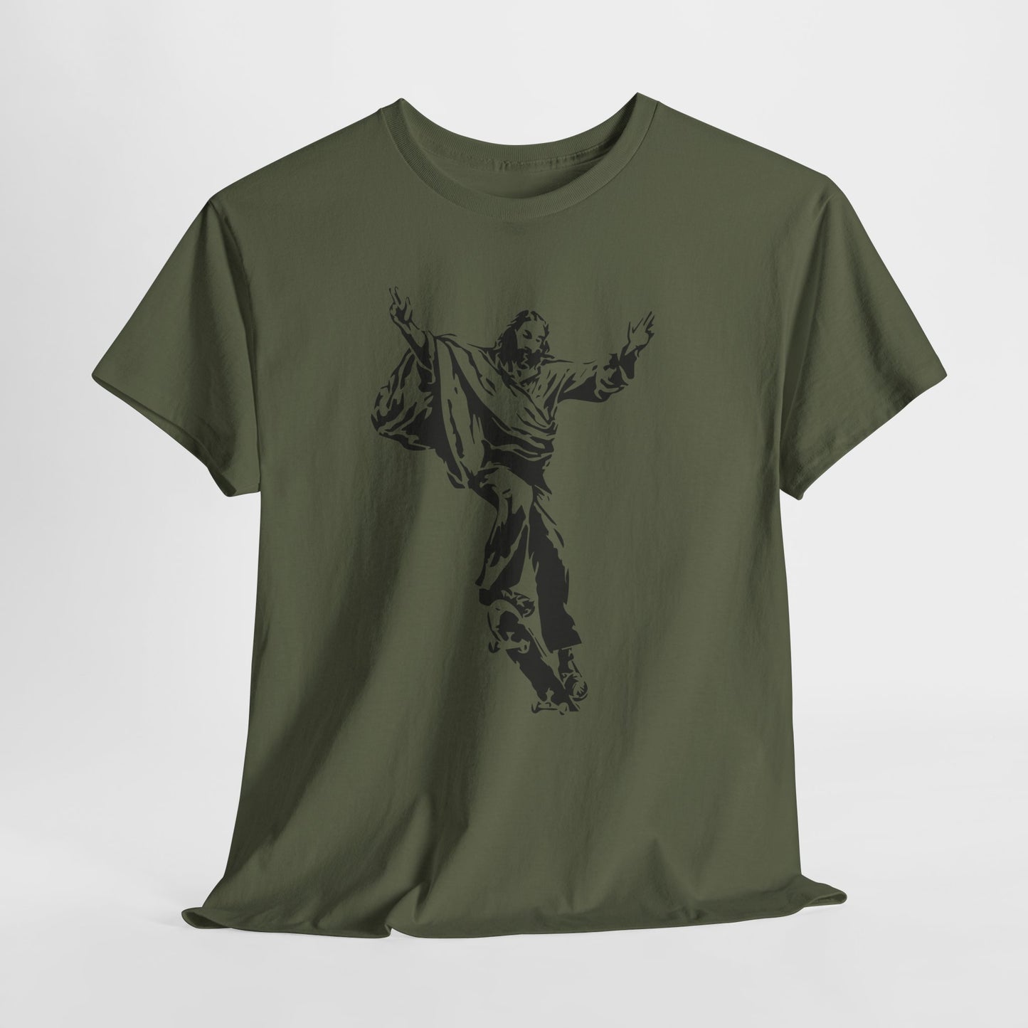 Jezus na deskorolce - streetwearowy nadruk