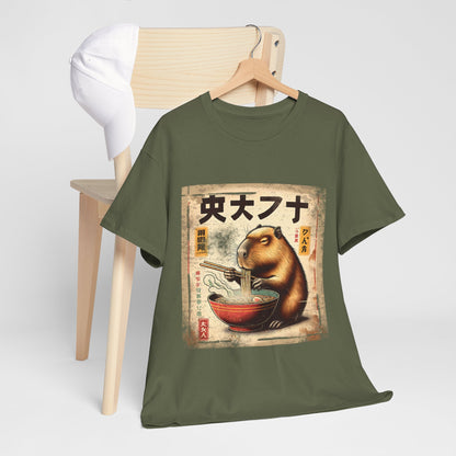Kapibara i ramen - anime retro vintage