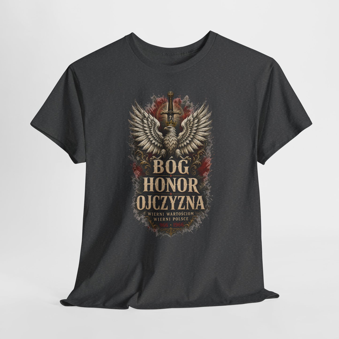 Bóg Honor Ojczyzna - koszulka patriotyczna z orłem