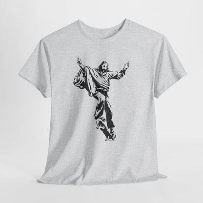 Jezus na deskorolce - streetwearowy nadruk
