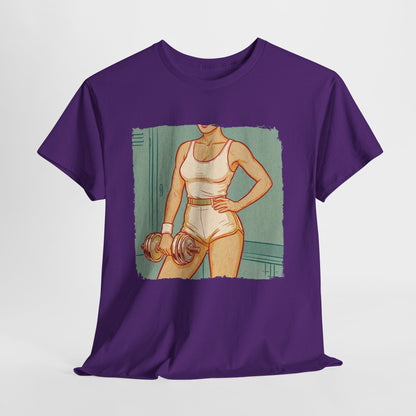 Sport Is Sexy: Siłownia - retro fitness z hantlem
