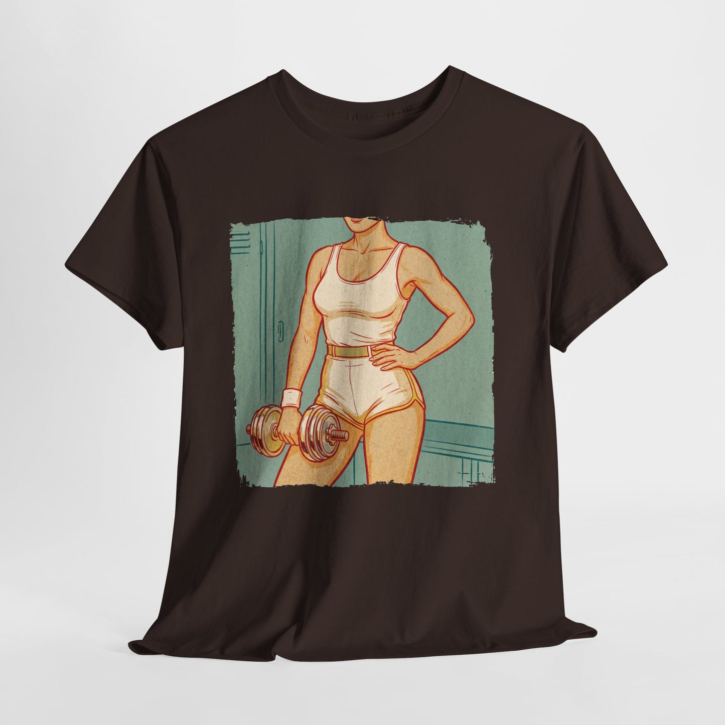 Sport Is Sexy: Siłownia - retro fitness z hantlem
