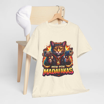 Pew Pew Madafakas - neonowy kot