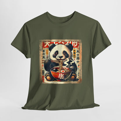 Panda i ramen - Anime retro vintage