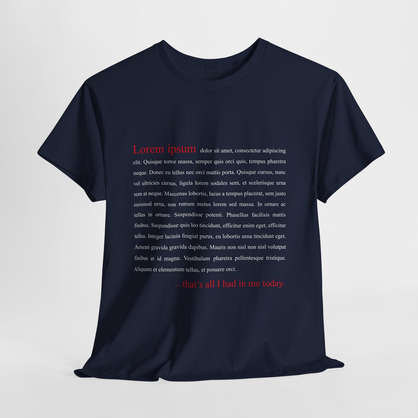 Lorem Ipsum... that's all I had in me today