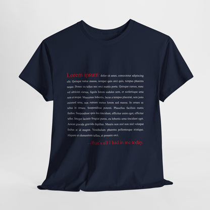 Lorem Ipsum... that's all I had in me today