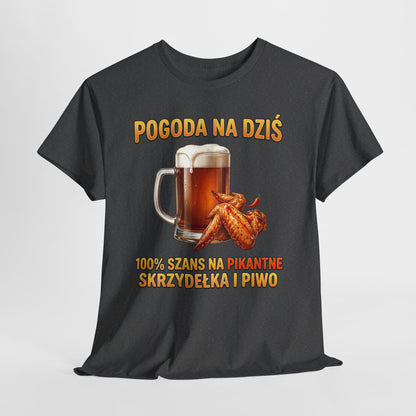 Pogoda na dziś - skrzydełka i piwko