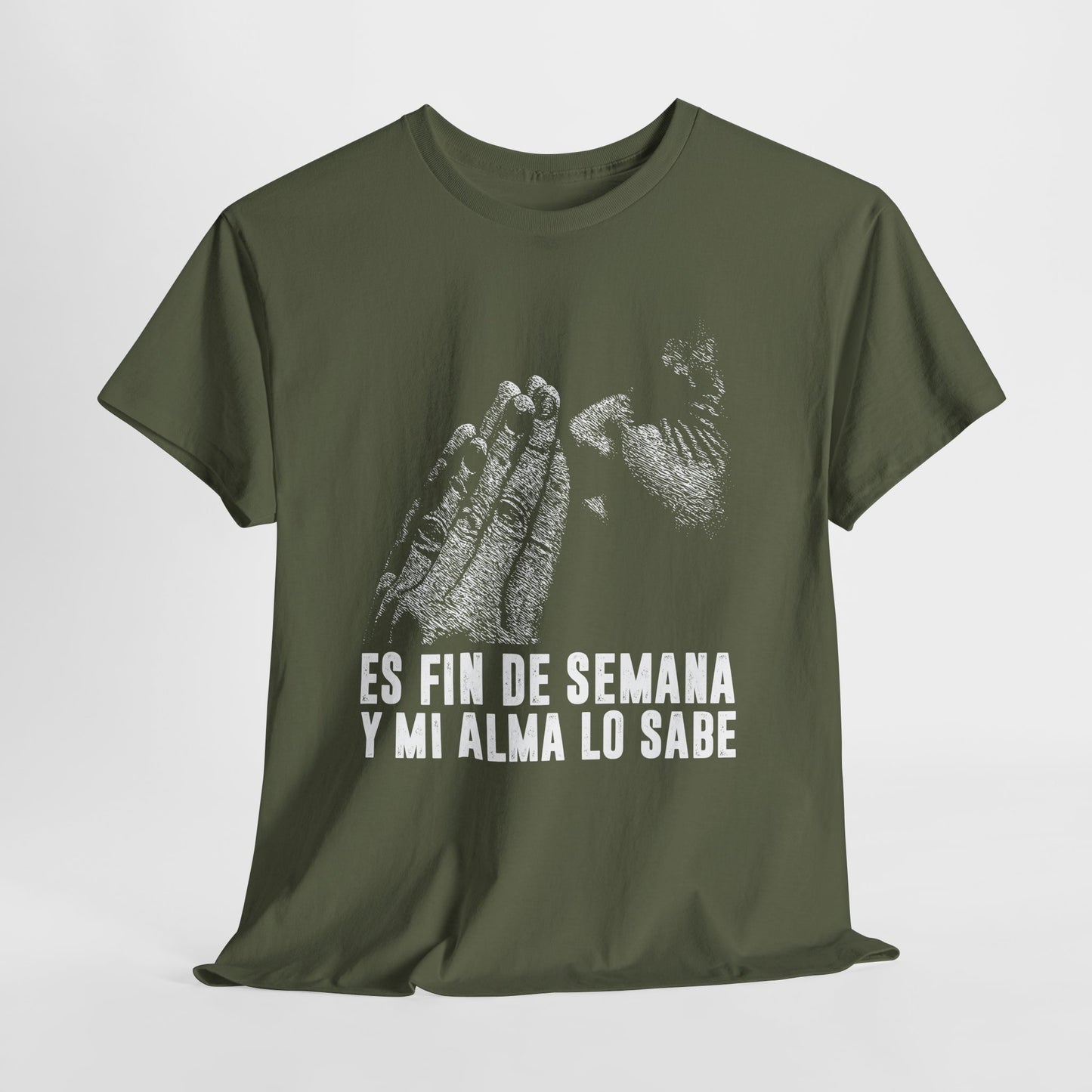 Jest weekend i moja dusza to wie - hiszpański napis "Es fin de semana y mi alma lo sabe"
