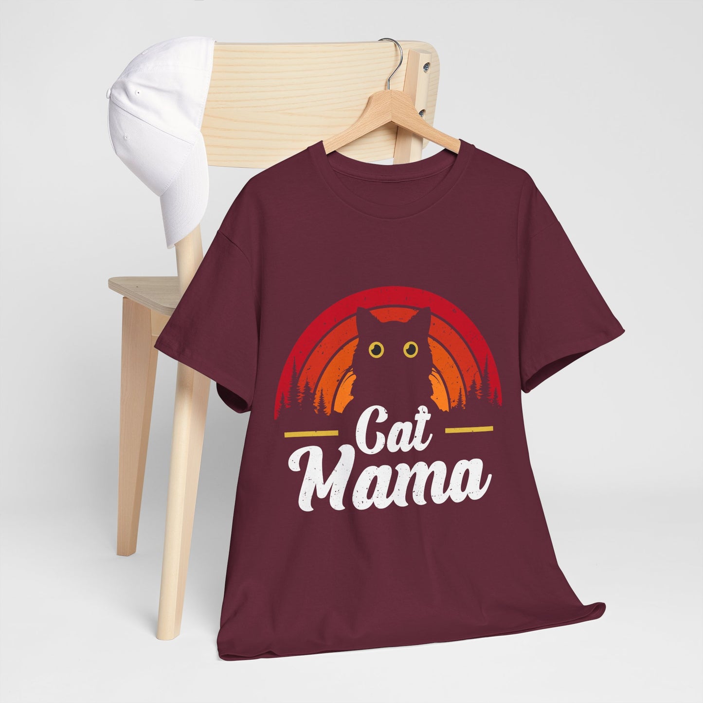Kocia Mama - retro zachód słońca i koci vibe