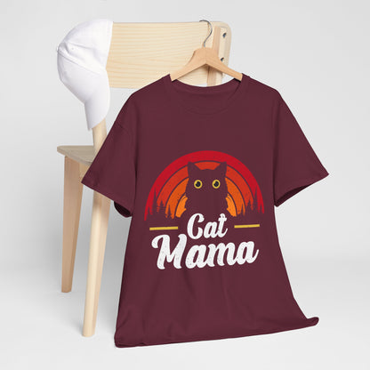 Kocia Mama - retro zachód słońca i koci vibe