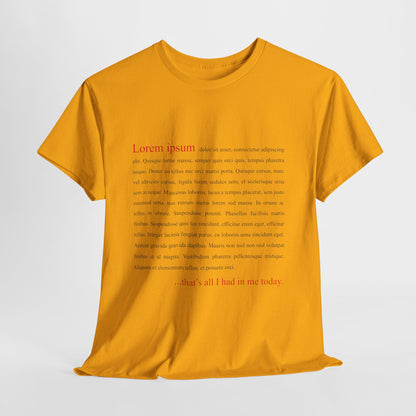 Lorem Ipsum... that's all I had in me today