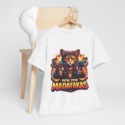 Pew Pew Madafakas - neonowy kot