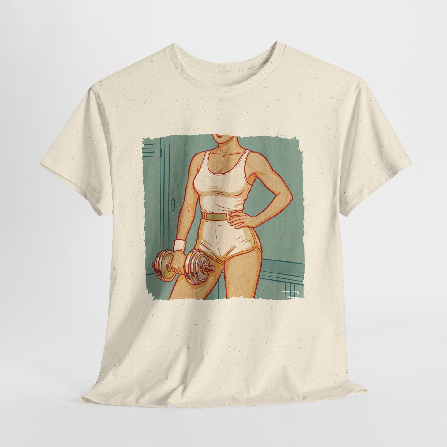 Sport Is Sexy: Siłownia - retro fitness z hantlem