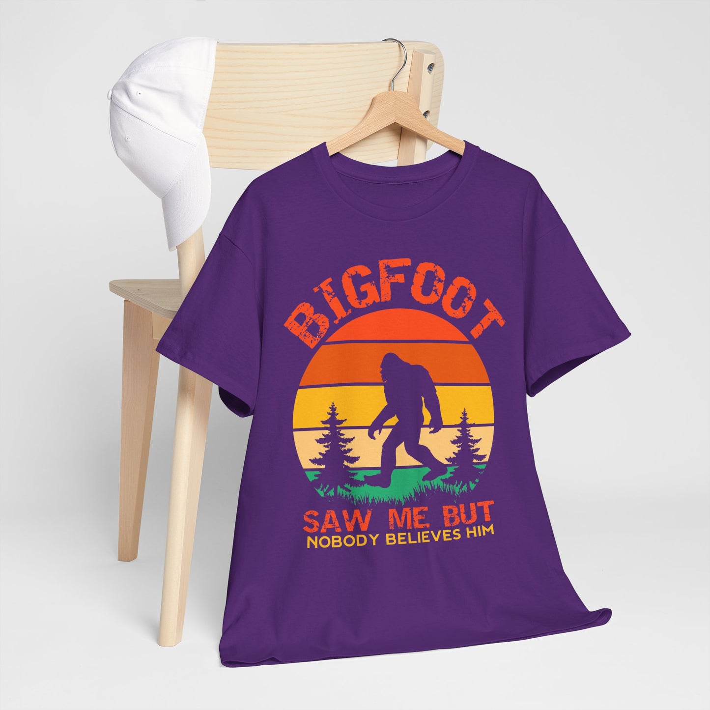 Bigfoot „Saw me but nobody belives him” – retro humor z lasu