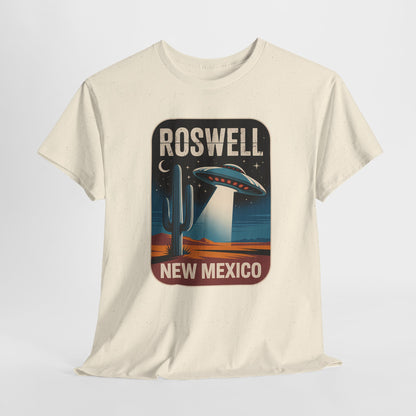 Roswell New Mexico - retro spodek nad pustynią