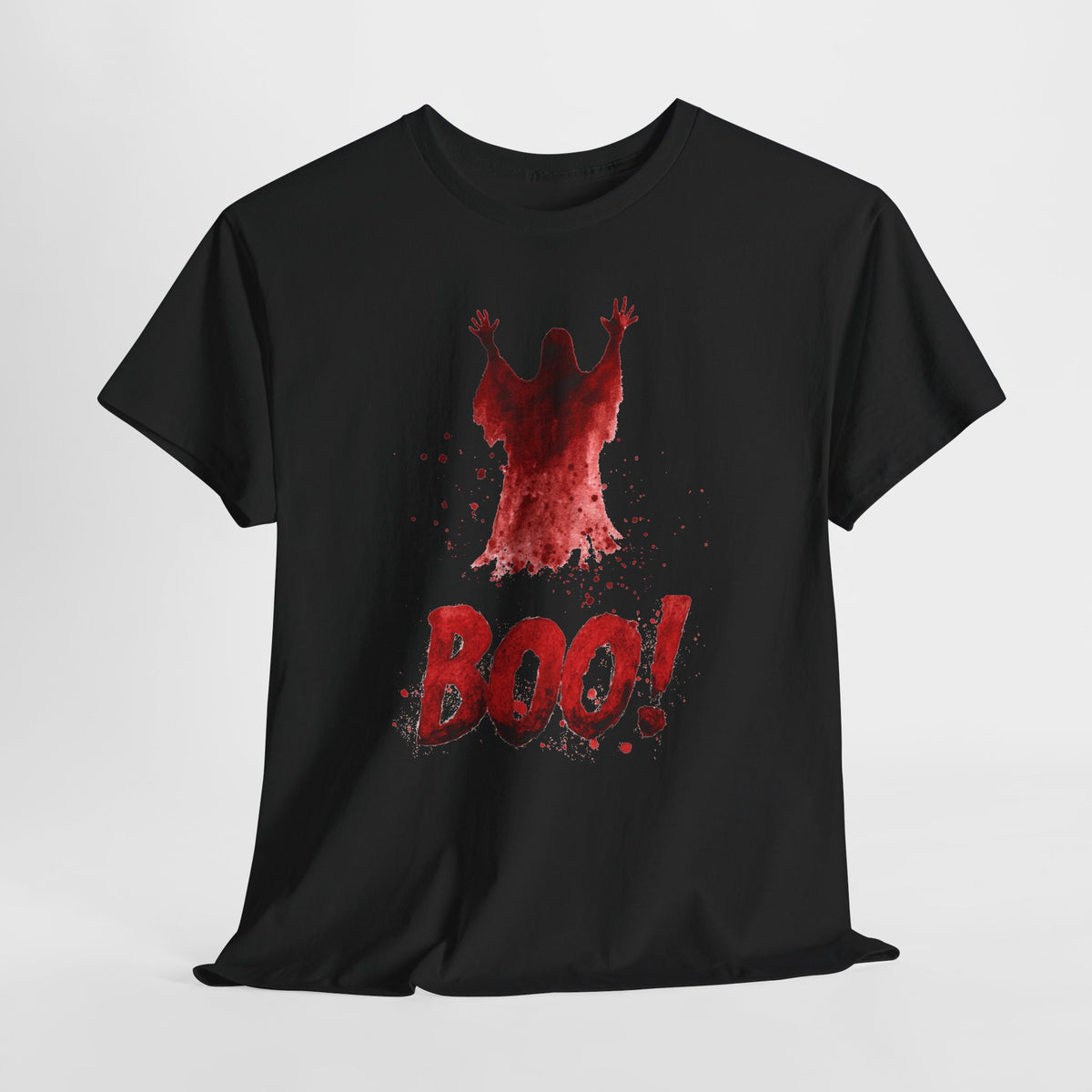 Boo! - czerwony duch na halloweenowy klimat