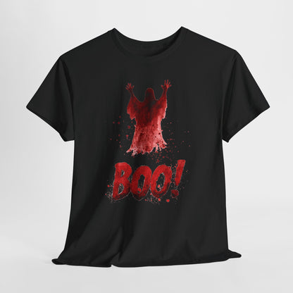 Boo! - czerwony duch na halloweenowy klimat