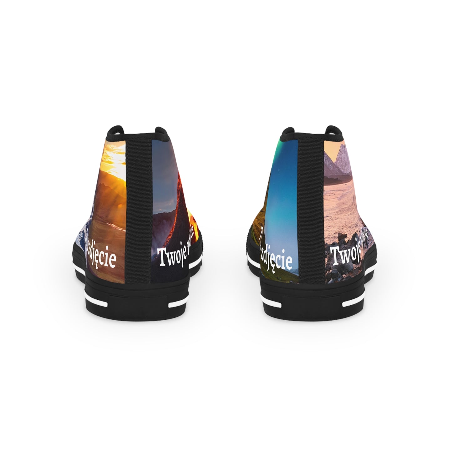 Męskie high-top sneakers - personalizowane