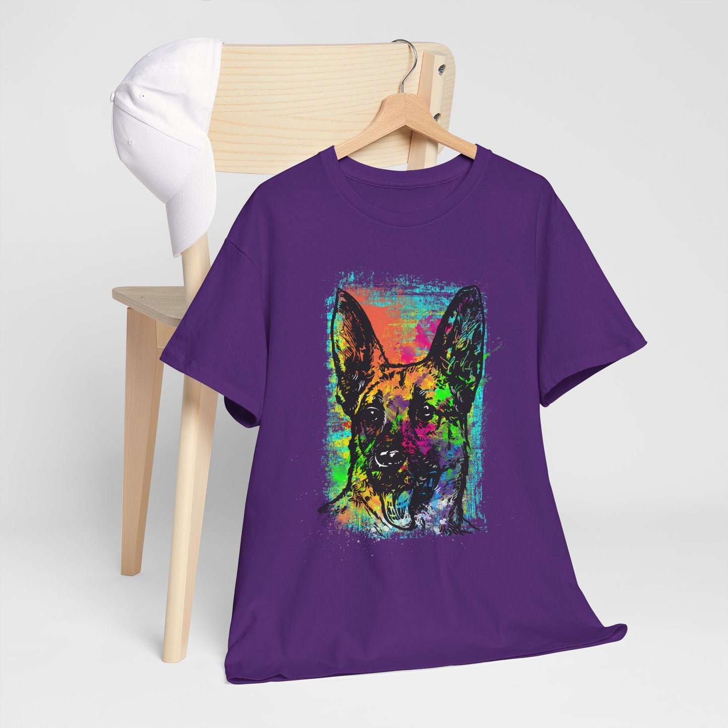 Neon Dog Pop Art - kolorowy owczarek niemiecki
