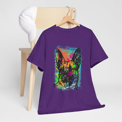 Neon Dog Pop Art - kolorowy owczarek niemiecki