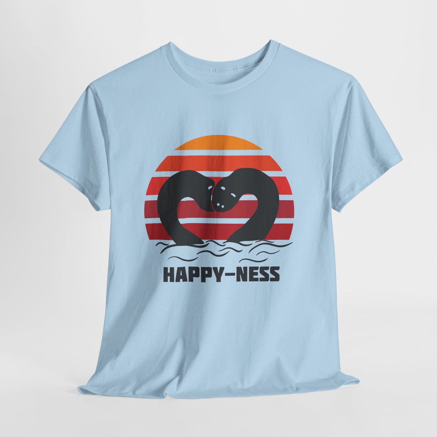 Koszulka HAPPY-NESS – Nessie z Loch Ness w serduszku retro