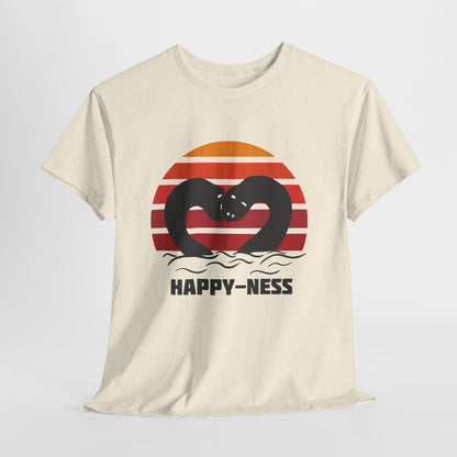 Koszulka HAPPY-NESS – Nessie z Loch Ness w serduszku retro