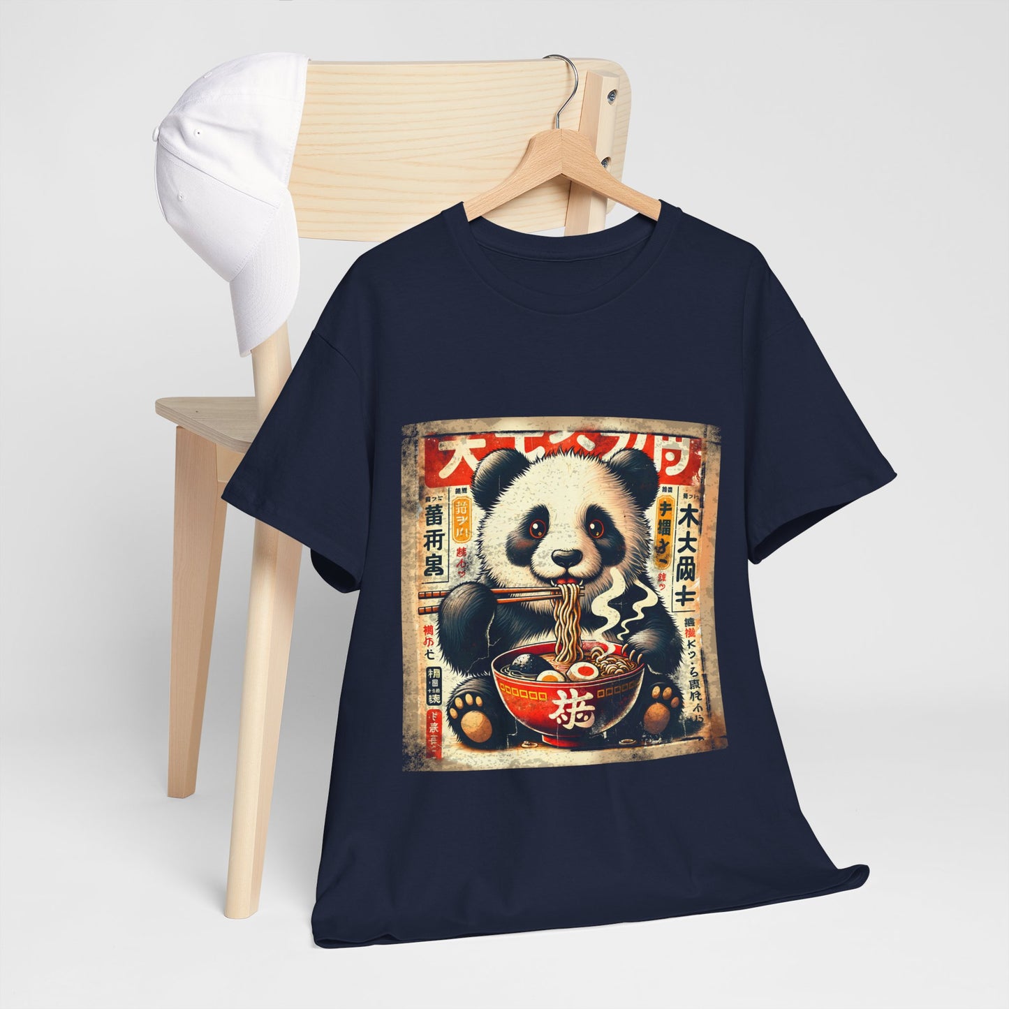 Panda i ramen - Anime retro vintage