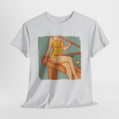 Sport is Sexy: Bilard - retro pin-up przy stole
