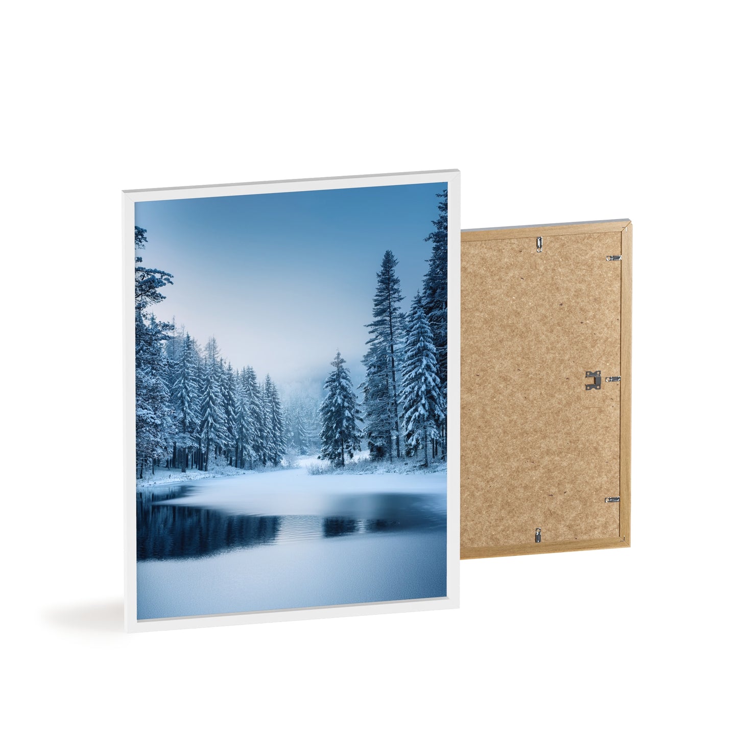Nordic Winter Forest – Zimowy Las i Zamarznięte Jezioro