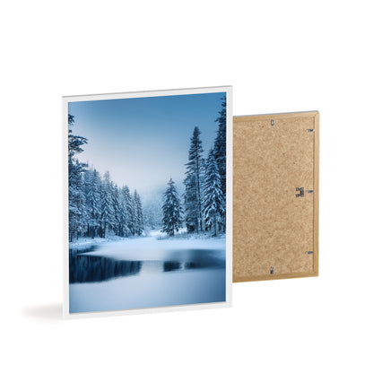 Nordic Winter Forest – Zimowy Las i Zamarznięte Jezioro
