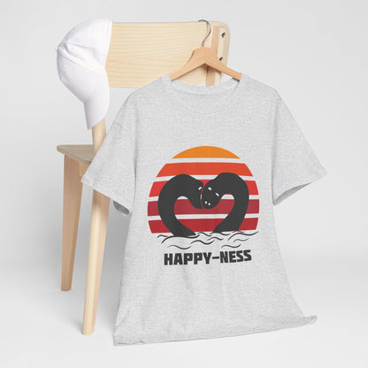 Koszulka HAPPY-NESS – Nessie z Loch Ness w serduszku retro
