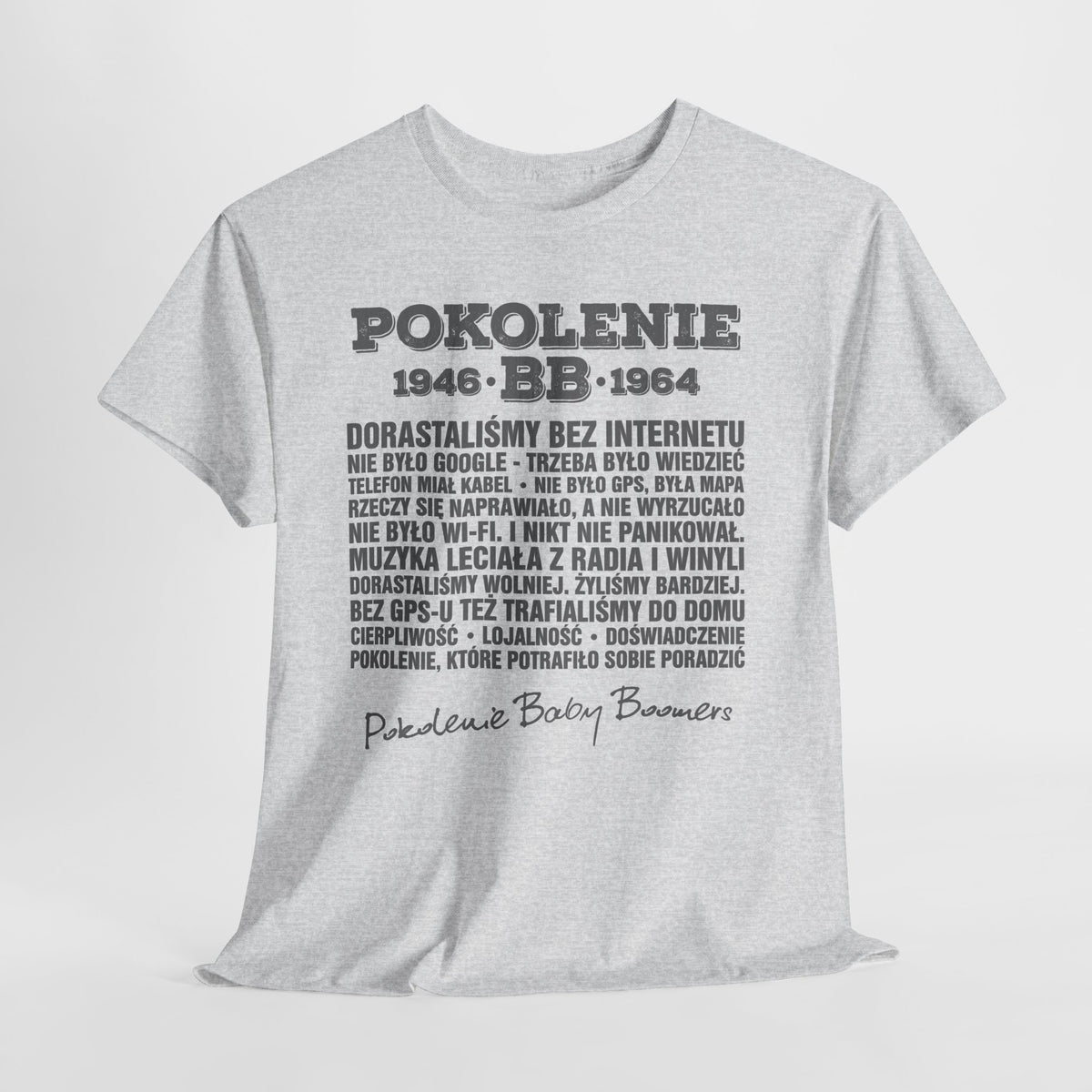 Pokolenie 1946-1964 - koszulka Baby Boomers z charakterem