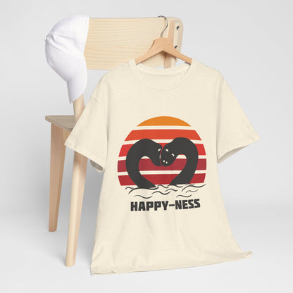Koszulka HAPPY-NESS – Nessie z Loch Ness w serduszku retro