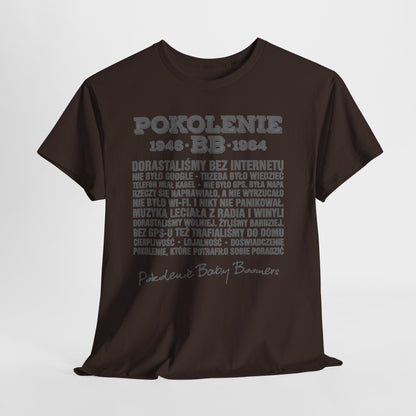 Pokolenie 1946-1964 - koszulka Baby Boomers z charakterem