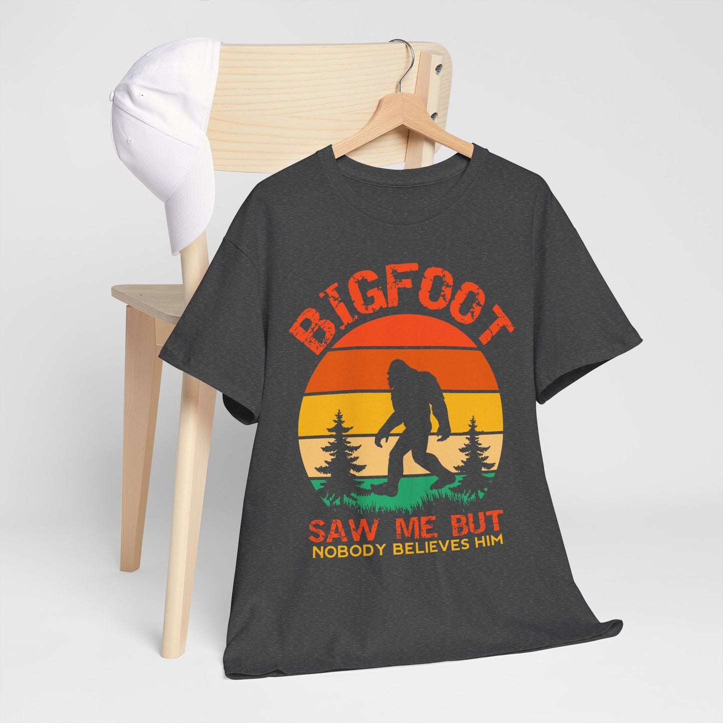 Bigfoot „Saw me but nobody belives him” – retro humor z lasu