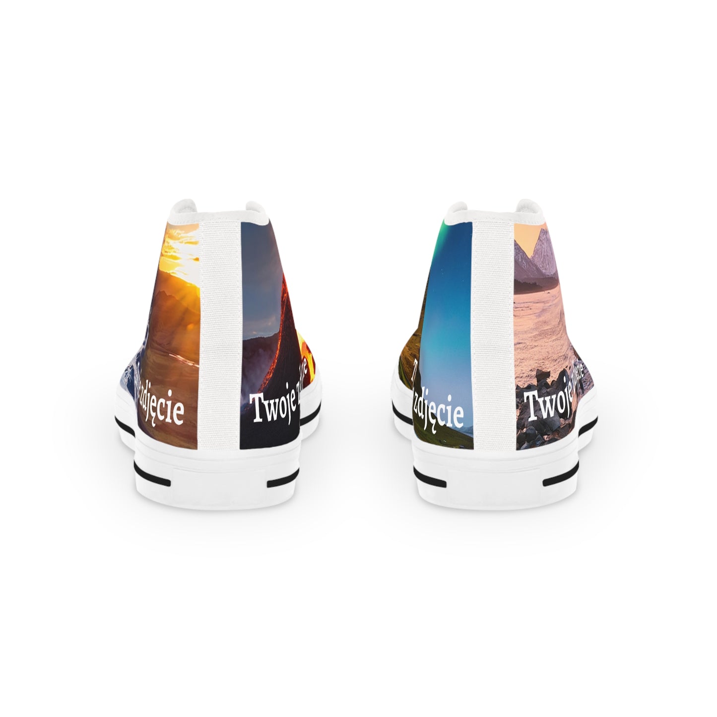 Męskie high-top sneakers - personalizowane