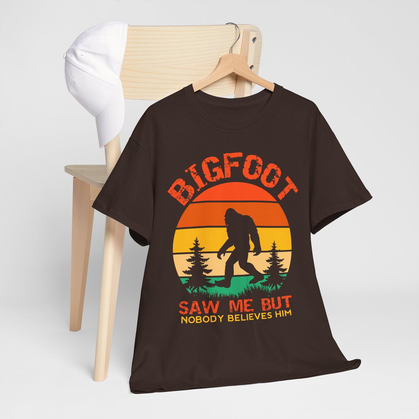 Bigfoot „Saw me but nobody belives him” – retro humor z lasu