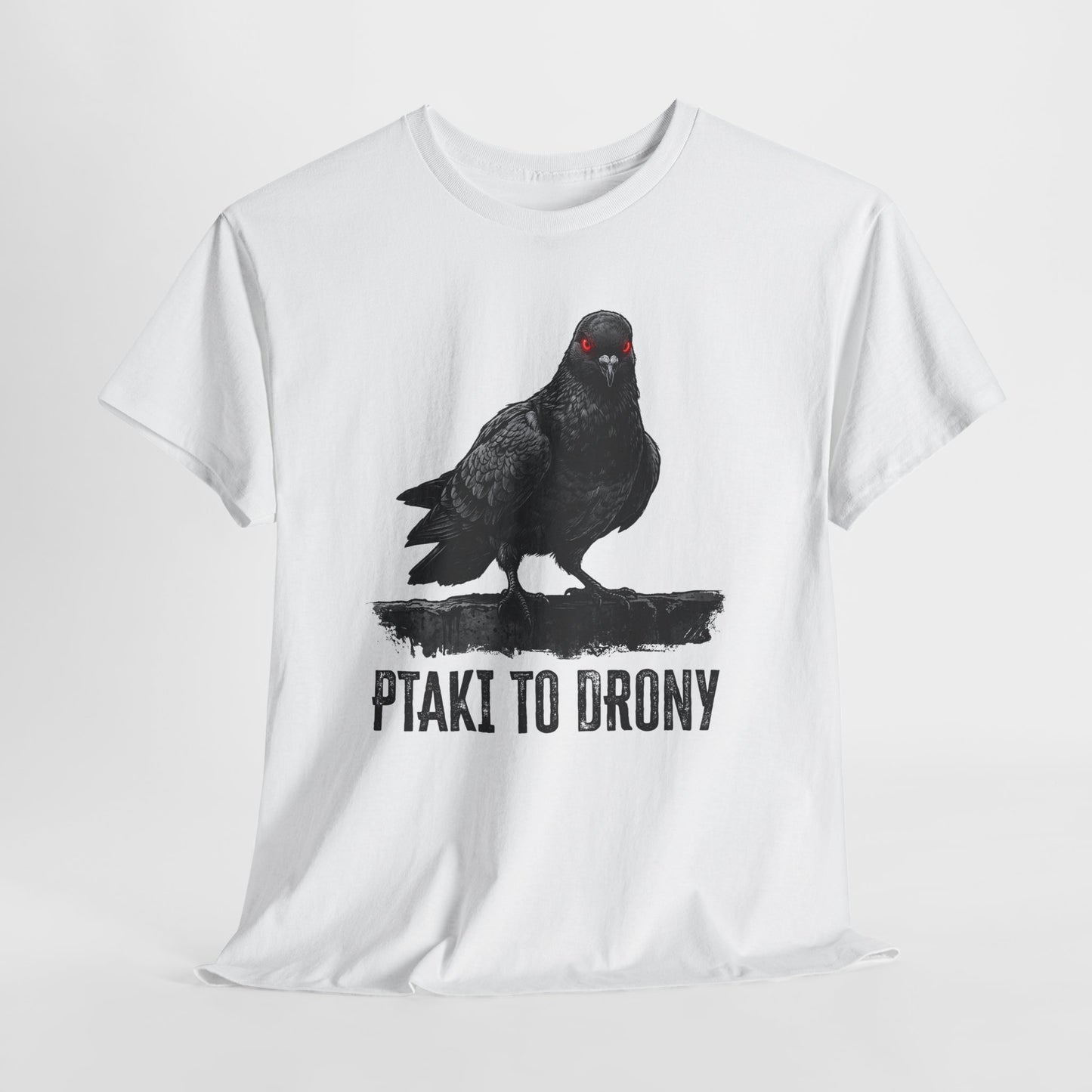 Ptaki To Drony - spiskowy gołąb z czerwonym okiem