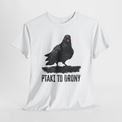 Ptaki To Drony - spiskowy gołąb z czerwonym okiem