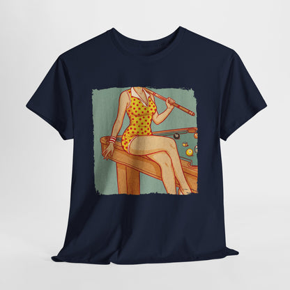 Sport is Sexy: Bilard - retro pin-up przy stole