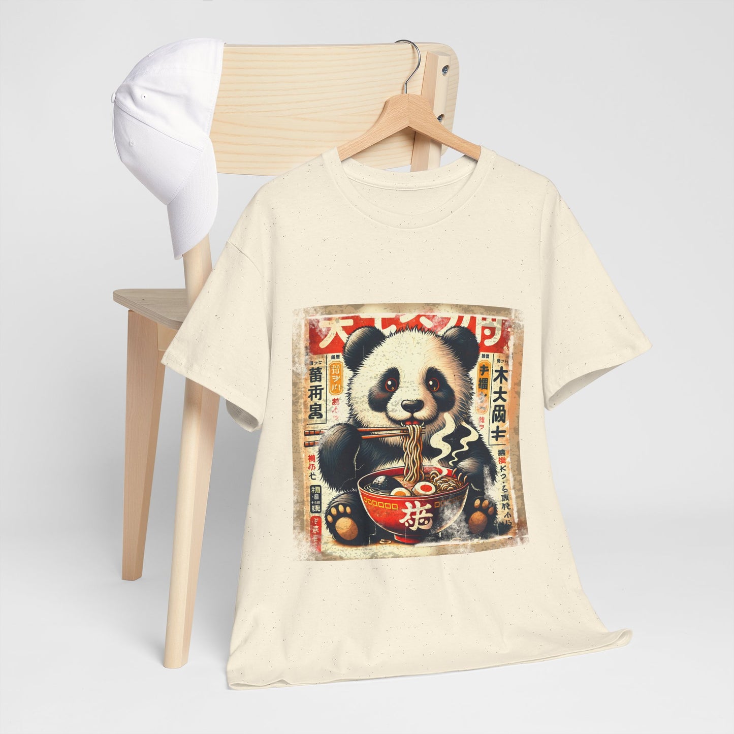 Panda i ramen - Anime retro vintage