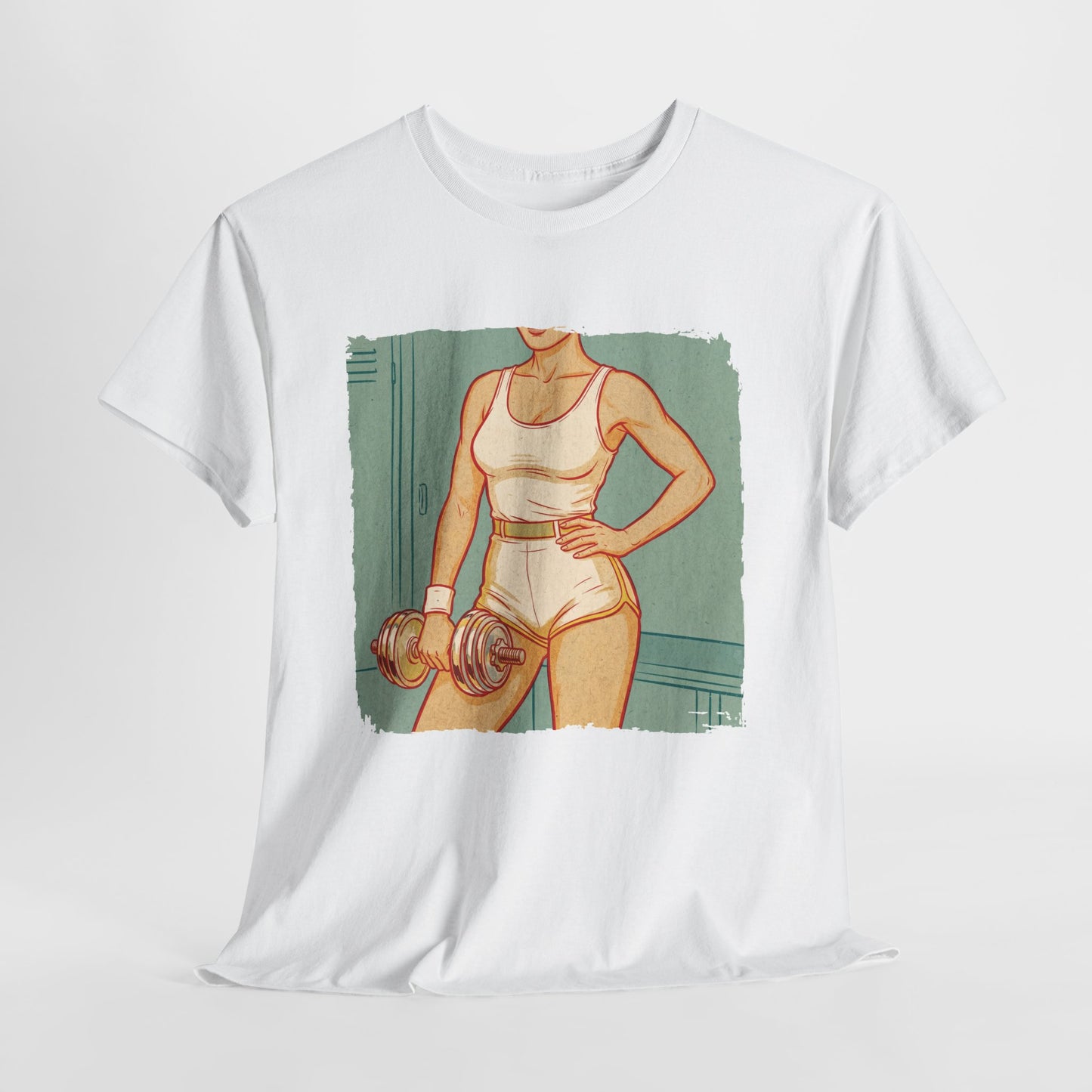 Sport Is Sexy: Siłownia - retro fitness z hantlem