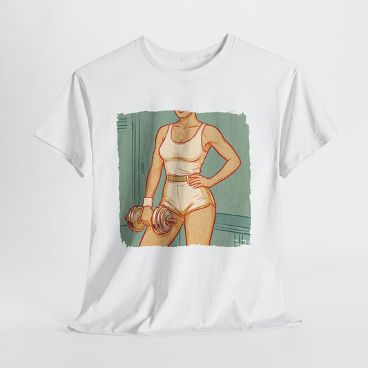 Sport Is Sexy: Siłownia - retro fitness z hantlem
