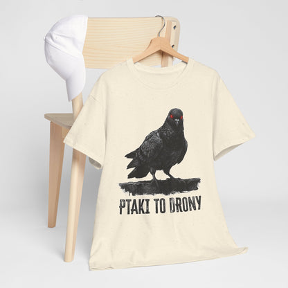 Ptaki To Drony - spiskowy gołąb z czerwonym okiem
