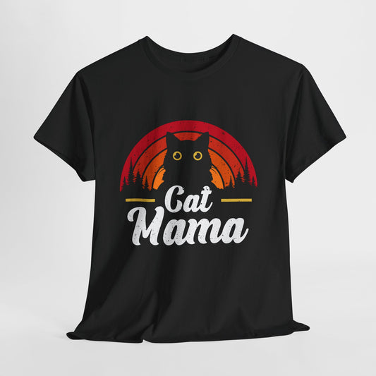 Kocia Mama - retro zachód słońca i koci vibe
